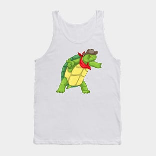 Turtle Cowboy Cowboy hat Tank Top